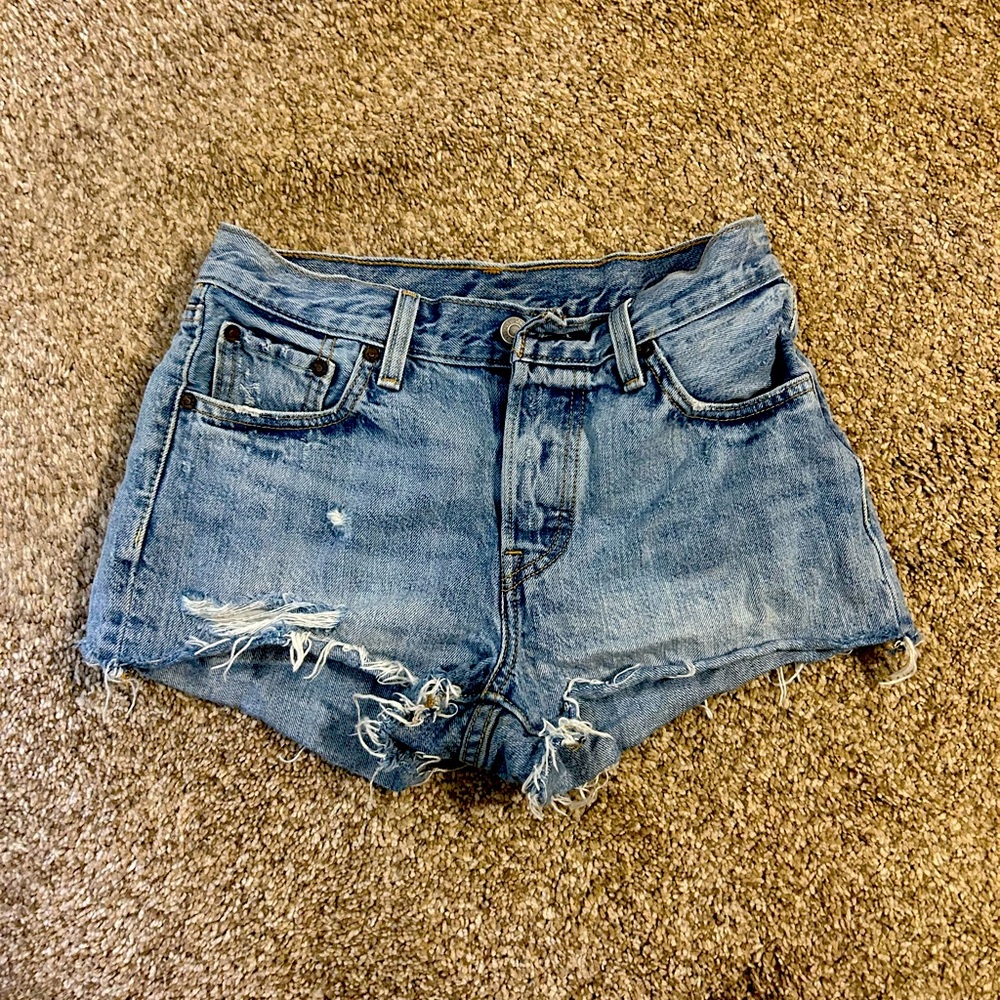 Levi 501 shorts, worn a couple times!